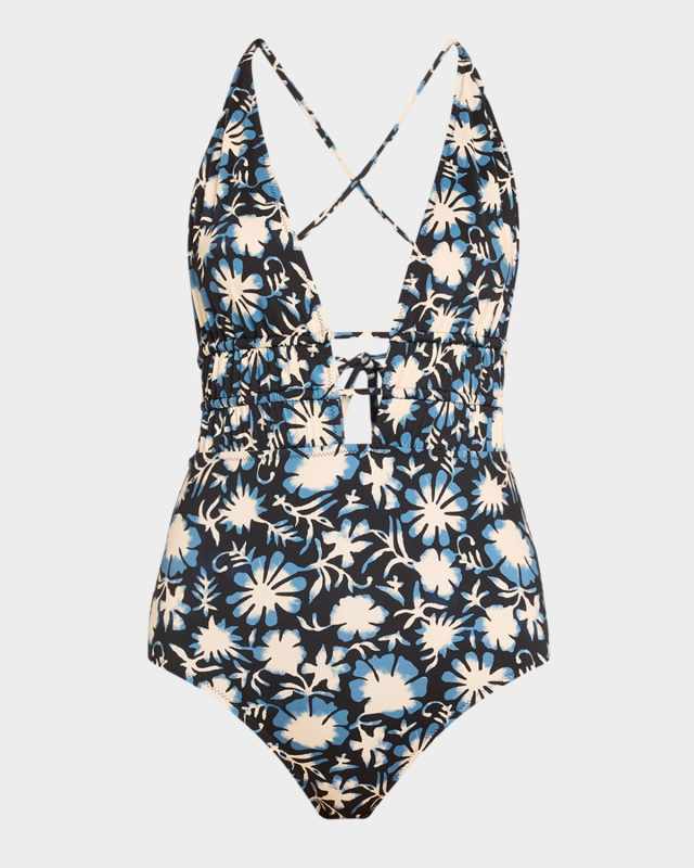 Dioni Plunge One-Piece Swimsuit